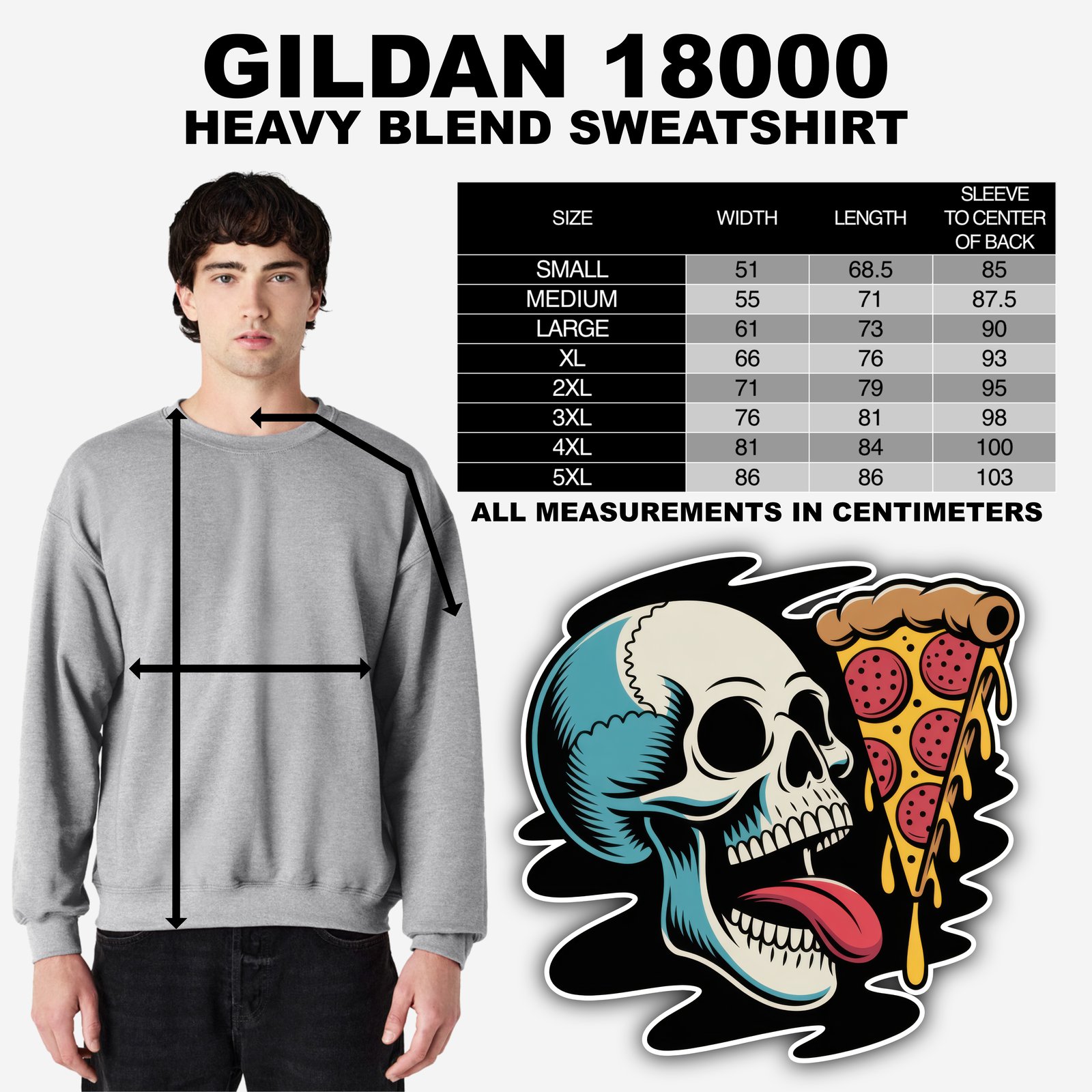 Finest Thing Sweatshirt | Skeleton Pizza Supply Co.